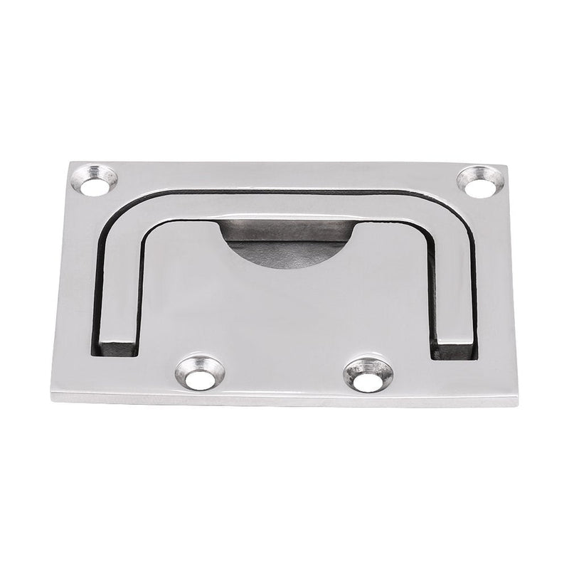 Flush Lift Handles Boat Hatch Pull Handle Stainless Steel Boat Hatch Door Handles Recessed Cabinet Lift Pull Handle for Marine Yacht