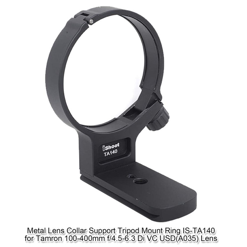 iShoot Lens Tripod Mount Ring for Tamron 100-400mm f/4.5-6.3 Di VC USD(A035) Lens, Lens Collar Support Bracket-Bottom is ARCA Fit Quick Release Plate Compatible with Tripod Ball Head of ARCA-SWISS Fit