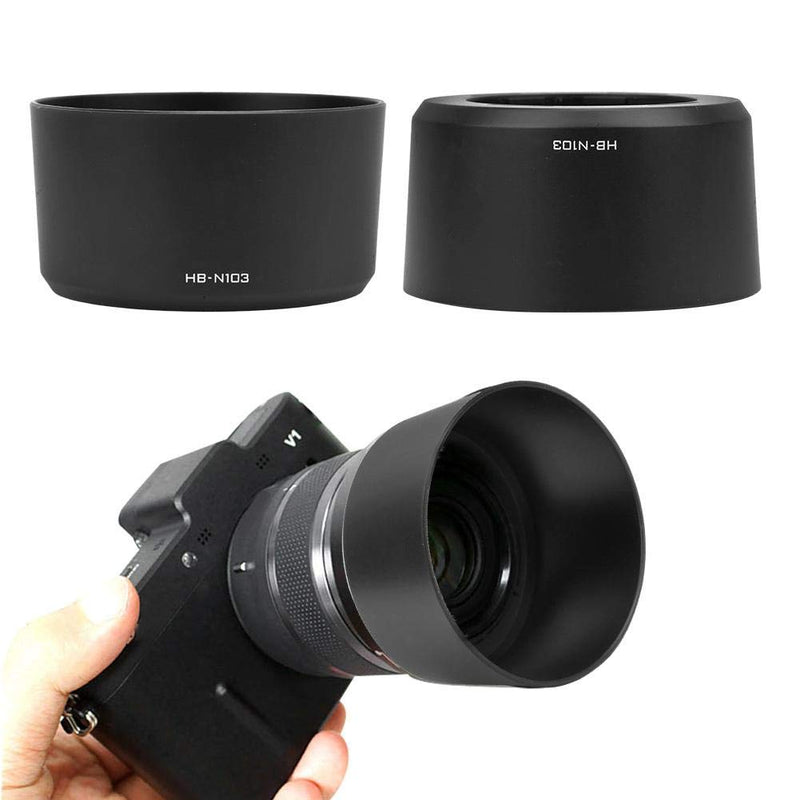 Archuu HB-N103 Camera Lens Hood Shade Fits for Nikon V1 V2 J1 J2 J3 S1 Mirrorless Camera,for Nikon 1 VR 30-110mm f/3.8-5.6 for Nikon 1 VR 10-30mm f/3.5-5.6 Lens (Black) Black