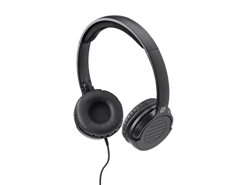 [AUSTRALIA] - Monoprice 113191 Hi-Fi Lightweight On-Ear Headphones with in-Line Play/Pause Controls and Built-in Microphone, Clear 