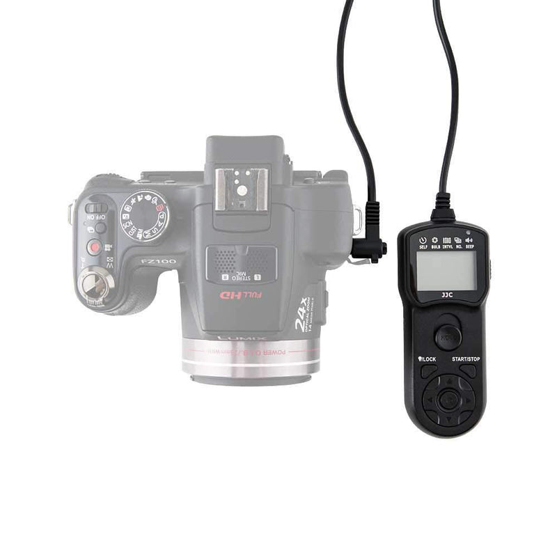 JJC Intervalometer Timer Remote Shutter Release Time Laspe for Panasonic G7 G9 G85 GH6 GH5 GH5S GH4 S5 S1 S1R S1H GX8 GX7 FZ300 FZ1000 FZ2500 FZ200 FZ150 FZ100 FZ50 G6 G5 G3 GH3 GH2 GH1 Camera & More For Select Panasonic Camera