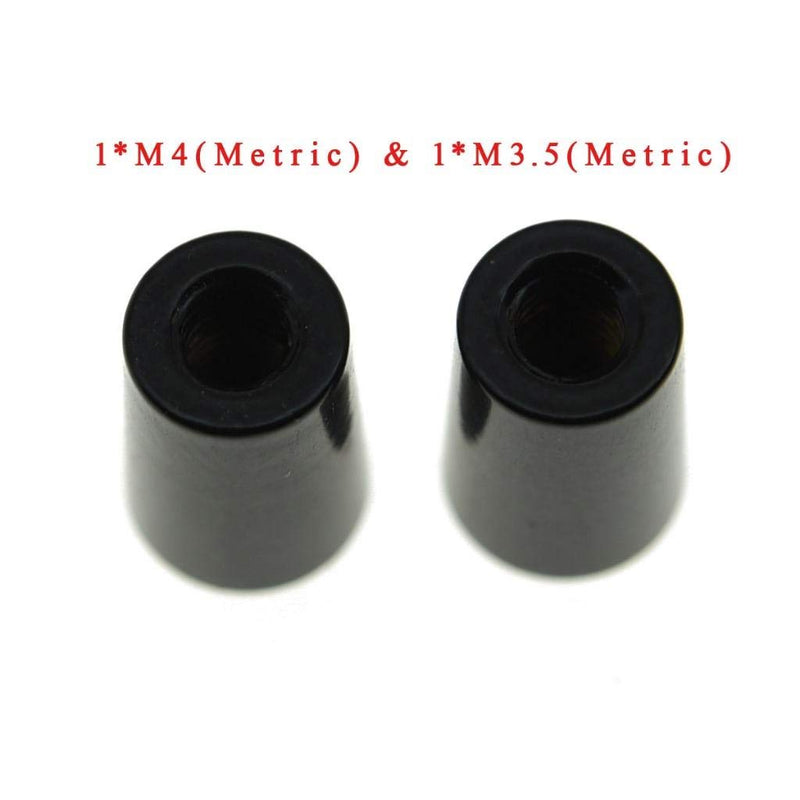 KAISH M3.5&M4 Black Metal LP Guitar 3 Way Toggle Switch Tip Pickup Switch Knob for Epiphone Les Paul 1x M3.5 & 1x M4