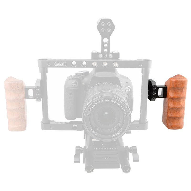 CAMVATE Wooden Handle Grip for Panasonic Camera GH Series(Left Hand)