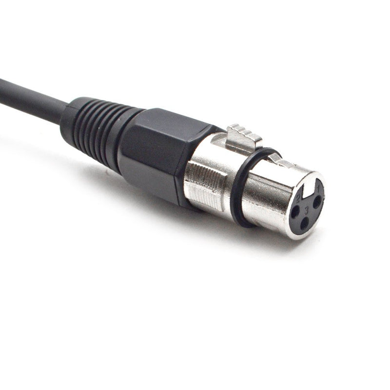 [AUSTRALIA] - Seismic Audio - SATRXL-F25Red - 25 Foot Red XLR Female to 1/4 Inch TRS Patch Cable Snake Cords - Balanced 