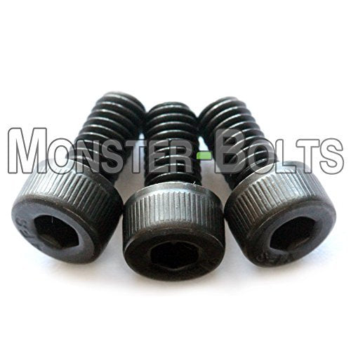 FLOYD ROSE Style Guitar Locking Nut/String Clamp Screws - QTY 3 - BLACK Alloy Steel - MonsterBolts