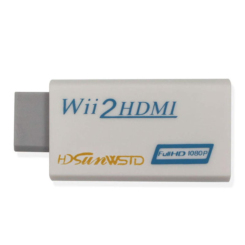 HDSUNWSTD Wii to HDMI 1080P Converter Wii2HDMI Adapter 3.5mm Audio Video Output Full HD 1080P Output
