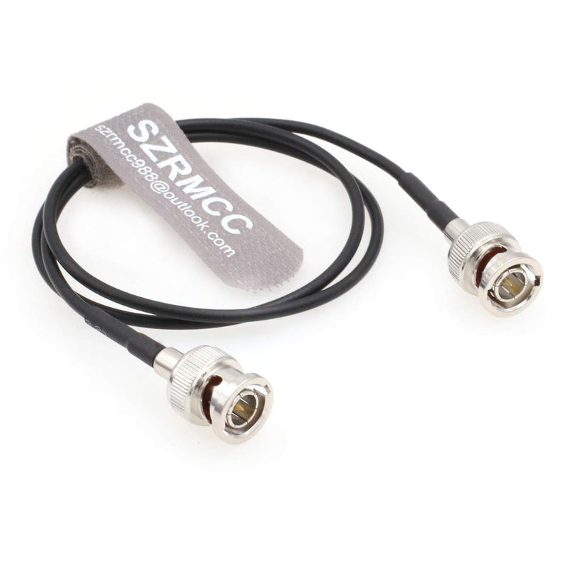 [AUSTRALIA] - SZRMCC RG174 75ohm HD SDI 3G Flexible Soft BNC Male to Male Video Coaxial RF Cable for ARRI RED Blackmagic Cameras Monitor Radio Frequency (1m) 1m 