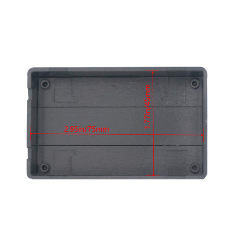 Zulkit 5Pcs Project Boxes ABS Plastic Electrical Project Case Power Junction Box Black 3.15 x 1.97 x 1.02 inch (80 x 50 x 26 mm) 3.15" x 1.97" x 1.02"