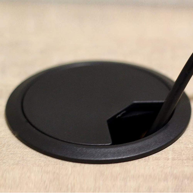 [AUSTRALIA] - Aicosineg 20pcs 2.09" Plastic Cable Hole Cover Cord Desk Grommet for Cable Cord Organizer Office Home Desk Plastic Cover Hardware Wire Organizer Black 
