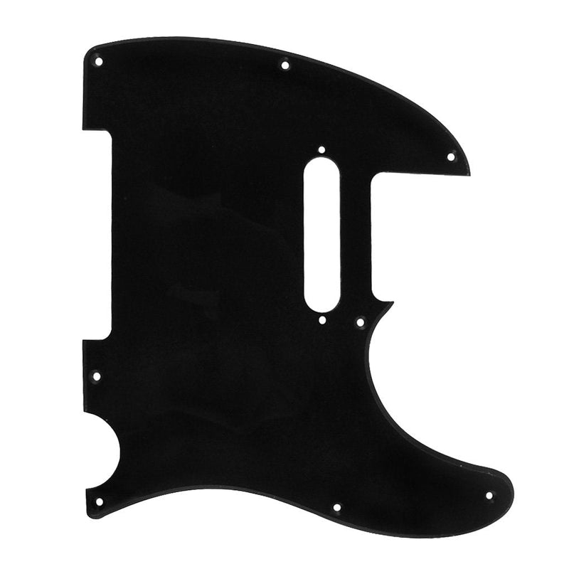 IKN 8 Hole Tele Pickguard w/Screws Fit USA/MX Standard Telecaster Pickguard Replacement, 1Ply Black