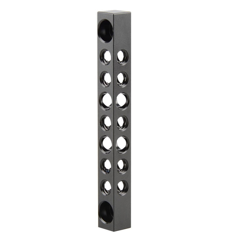 CAMVATE Cheese Bar with 1/4" Screw Holes for Monitor Mount Extend DIY Accessories (M4 Screw Hole,75mm Center Distance) - 1421 Black
