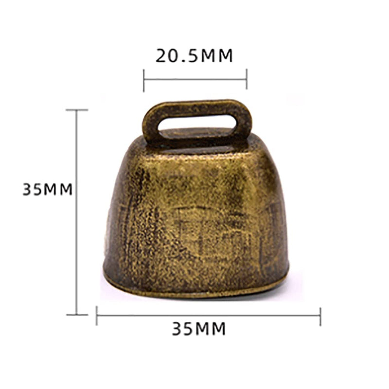 2 Pcs Cow Horse Sheep Grazing Copper Bells,Cattle Farm Animal Loud Bronze Bell,Pet Anti-Theft Accessories Bell,Small Brass Bell New Years, Wedding Bells & Chimes Percussion Musical Instruments