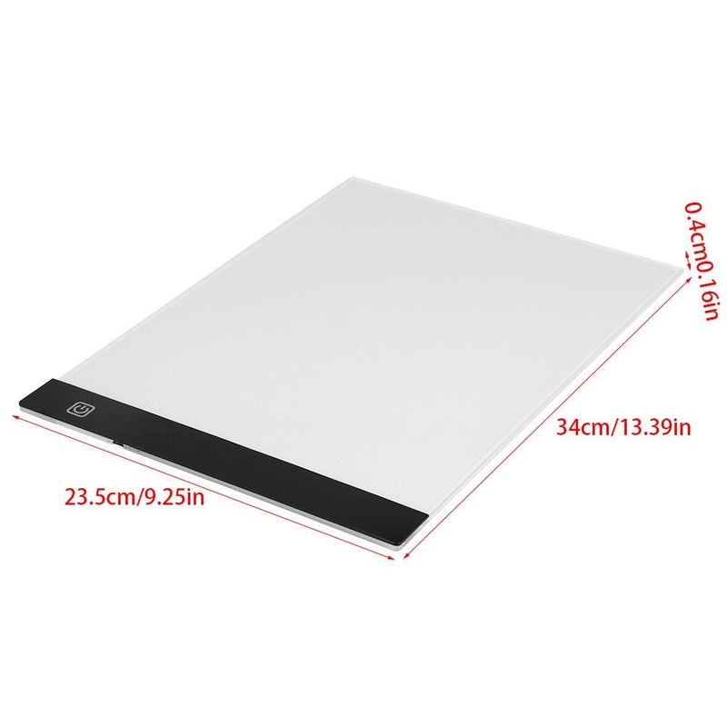 LED Light Board,A4 Portable LED Drawing Pad Lighted Tracing Box Brightness Control with USB Power for Kids Artists Animation Sketching Drawing