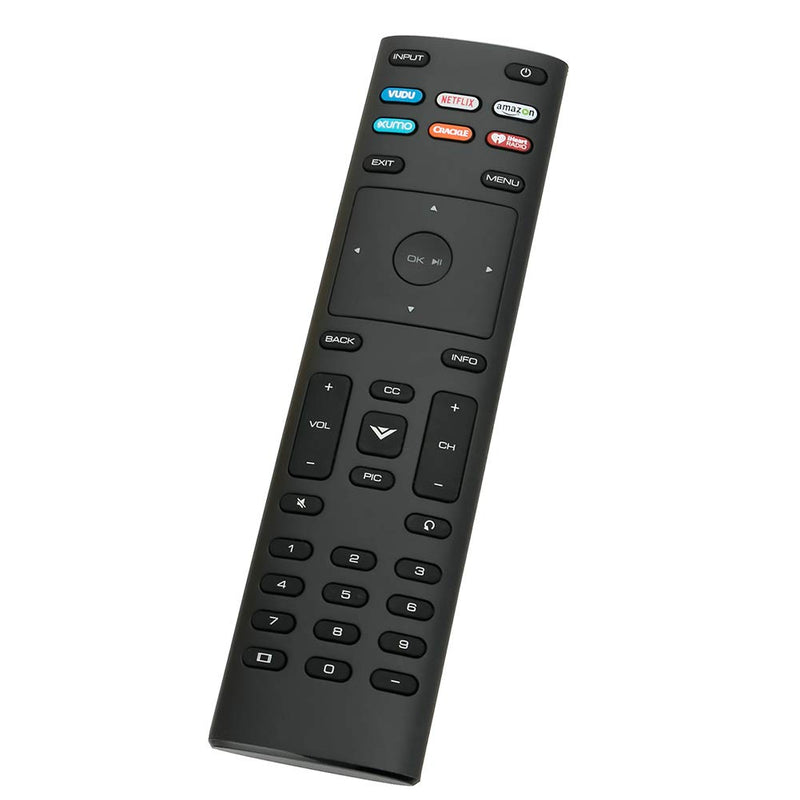 XRT136 Remote Control fit for Vizio Smart TV D39f-F0 E43-F1 D43-F1 D50-F1 E50-F2 D55-F2 M55-F0 D65-F1 E70-F3 M70-F3 P75-F1 E75-F2 with Vudu Netflix Xumo Crackle Iheart Radio Shortcut Button