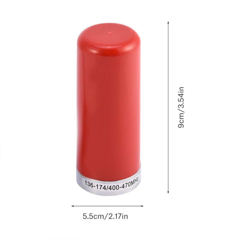Zerone VHF/UHF Dual-Band Vehicle Mobile Radio Antenna with Magnetic Mount Base Cable for Car Two-Way Radio Walkie-Talkie(Red)