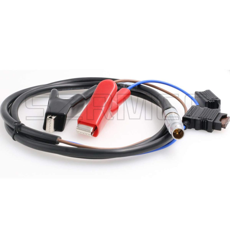 SZRMCC Car Battery Alligator Clips to 2B 2 Pin Male Power Cable for Trimble Trimmark3 Radio MK3