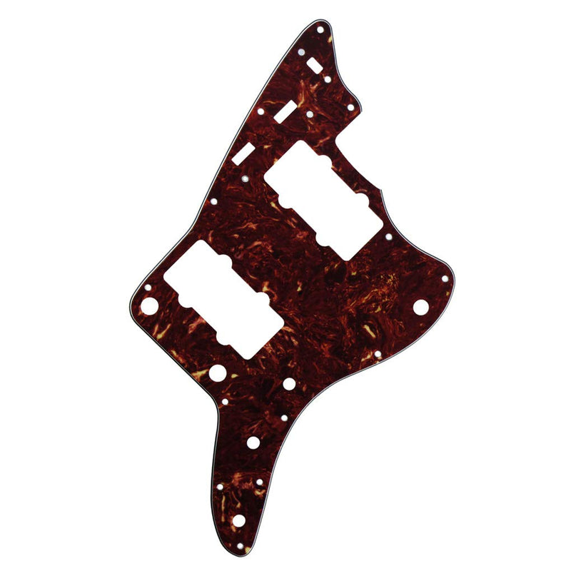 [AUSTRALIA] - IKN 4Ply Red Tortoise Shell 65 60s Vintage Pickguard Guitar Scratch Plate w/Screws Fit American/Mexican Made Vintage Style Jazzmaster Pickguard Replacement 
