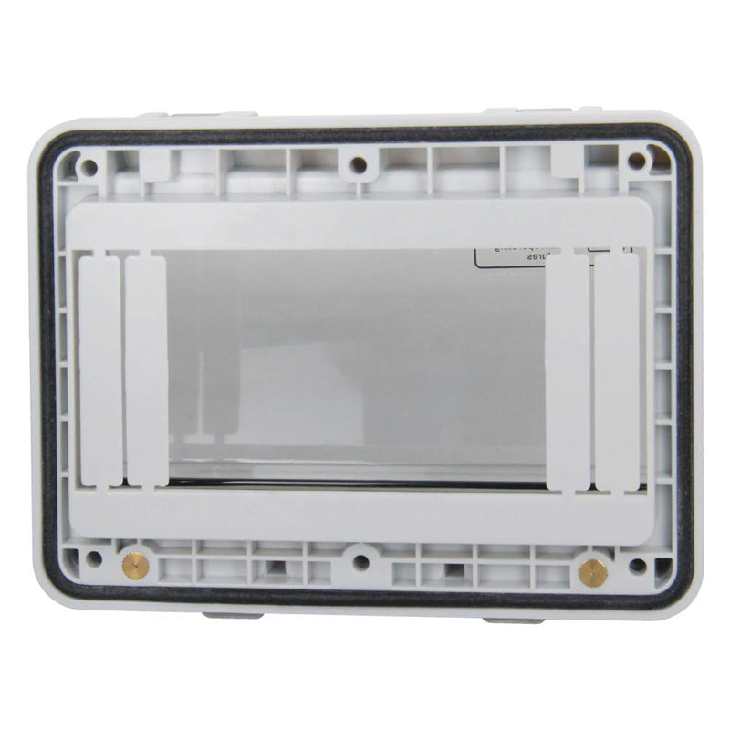 Heyiarbeit 6 Way Distribution Protection Box, IP67 ABS Transparent Cover for Circuit Breaker Indoor/Outdoor on The Wall 5" x 3.86" x 1.25"(127 x 98 x 31.8mm)