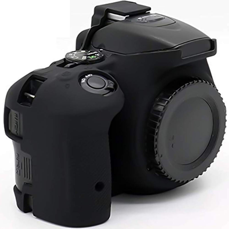 Camera Case for Nikon D5500 D5600, Professional Silicion Rubber Camera Case Cover Detachable Protective for D5500 D5600 Digital Camera (Black) Black