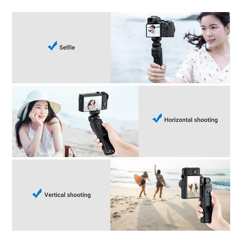 [AUSTRALIA] - Wireless Bluetooth Remote Shooting Grip Video Mini Tripod Replaces Canon HG-100TBR Compatible with Canon EOS R R5 R6 M6 Mark II M50 Mark II M200 6D Mark II T8i T7i PowerShot G5 X Mark II G7 X Mark III 