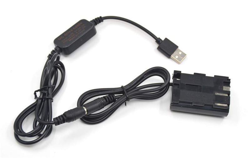 ACK-E2 Mobile Power USB Charger Cable + DR-400 BG-E2 E2N BP-511 Dummy Battery + USB Adapter for Canon EOS 20D 30D 40D 5D 50D D30 D60
