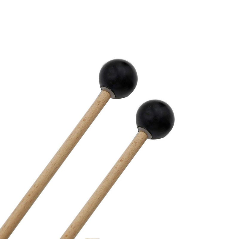 Hordion 2 Pcs 16" Bell Mallets Glockenspiel Sticks Plastic Head Mallet Percussion with Wood Handle