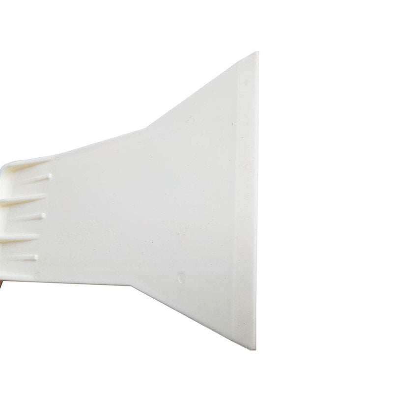 Auto Bulldozer Squeegee for Vehicle Rear Front Windshield Foil Film Wrapping Tools Car Window Snow Ice Scrubber Tint Tools (Flat Edge) White