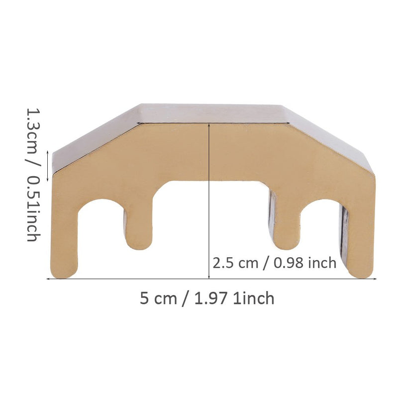 Dilwe Violin Mute, Chromium Alloy Practice Violin Mute for 1/2, 3/4, 4/4 Violin, Golden