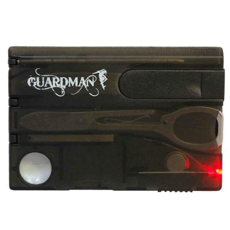 GUARDMAN Credit Card Tool Survival Card Knife with LED Light - Fathers Day Gift - Pocket Tool Kit Birthday Stocking Stuffers For Him For Men Dad Gifts