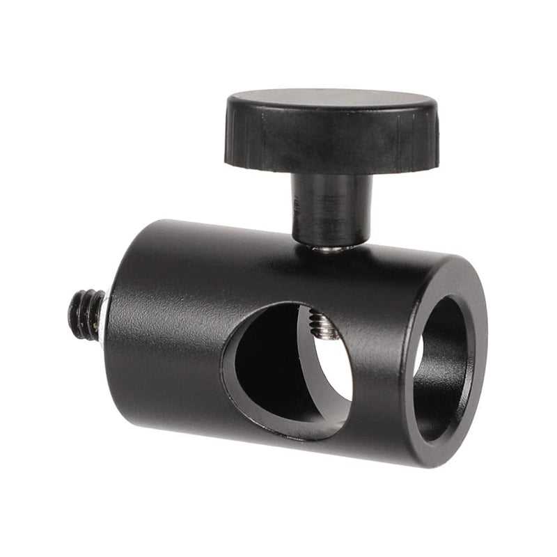 CAMVATE 16mm Light Pole Stand Head Mount with 1/4"-20 Thread Screw Adapter