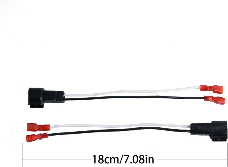 QTTECH 72-5600 4 Pack Wire Cable Wiring Harness for Ford Lincoln Mercury Mazda Speakers Adapter Connector Adaptor Plug