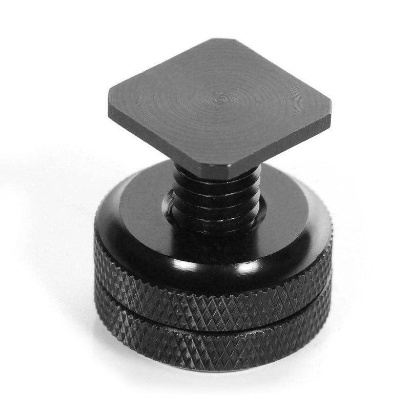 FocusFoto 3/8" to Cold Shoe Screw Adapter for Camera Hot Shoe Mount Double Nut Umbrella Flash Bracket Holder Ballhead