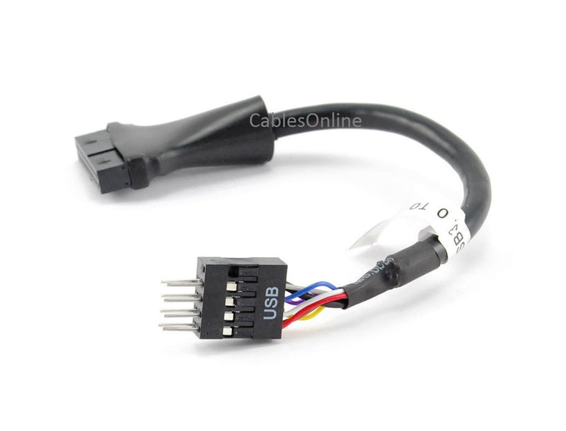 CablesOnline 4" USB 3.0 20-Pin Motherboard Header Female to USB 2.0 8-Pin Male Adapter (USB3-AD24)