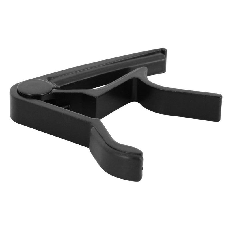 Guitar Capo for Acoustic Electric Guitar Bass Guitar & Ukulele With 6 Free Guitar Picks (Black A2)