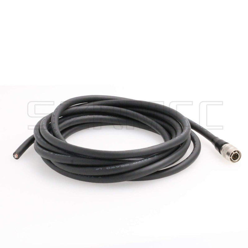 SZRMCC Hirose 6 pin Male to Flying Lead IO Trigger Power Cable for Basler GIGE CCD Cameras (1m) 1m