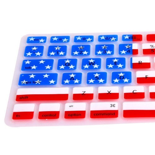 TCD for Apple MacBook Pro [13 15 17 INCH Device] Soft Silicone [USA American Flag] Keyboard Cover Skin [Protects Against Liquid Damage and dust Collection] USA American Flag