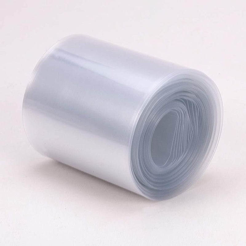 [AUSTRALIA] - Bettomshin Clear PVC Heat Shrink Tubing 19.68Ft Length 2.56 Inch Flat for 4×18650 Battery 1pcs 