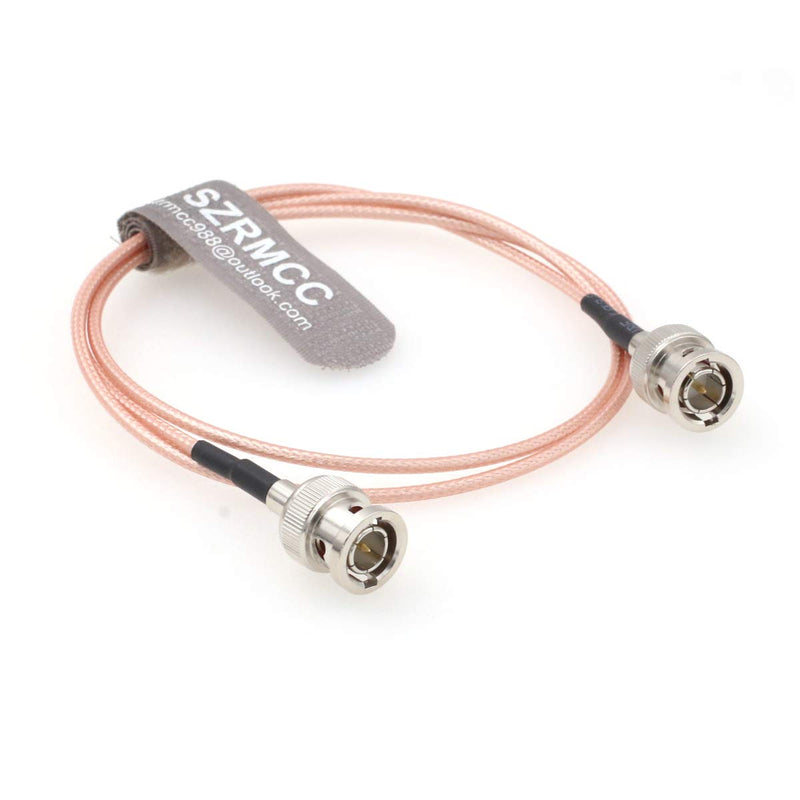 SZRMCC BNC Male to BNC Male 75ohm HD-SDI 3G RG179 Video Coaxial Cable for ARRI RED Blackmagic Cameras Atomos SmallHD Monitor (50cm) Straight to Straight 50cm