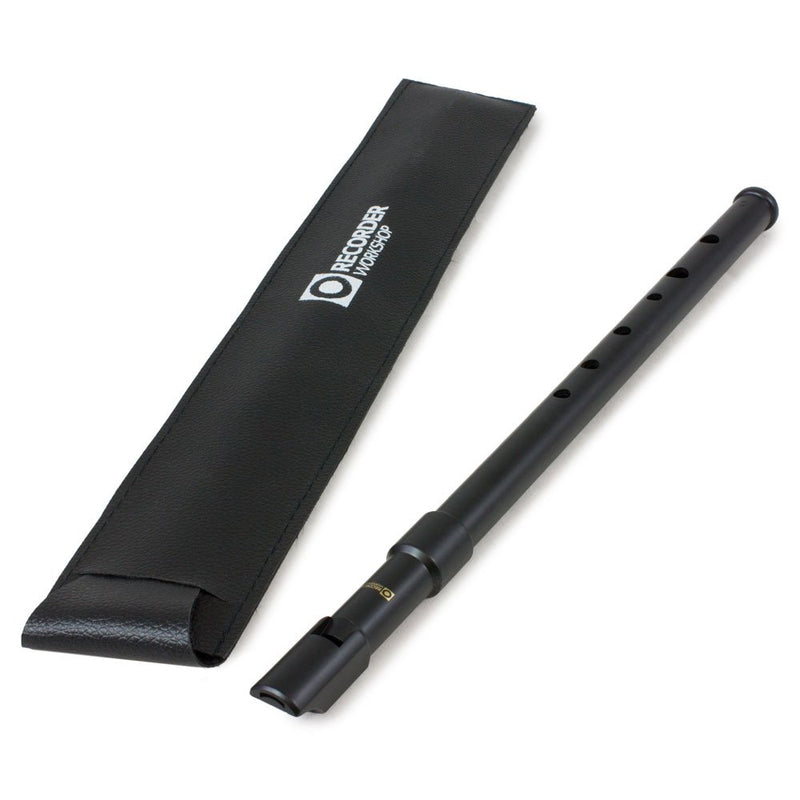 Recorder Workshop 921C Irish Whistle - Matt Black Colour & 922D Irish Whistle in D - Black + Whistle