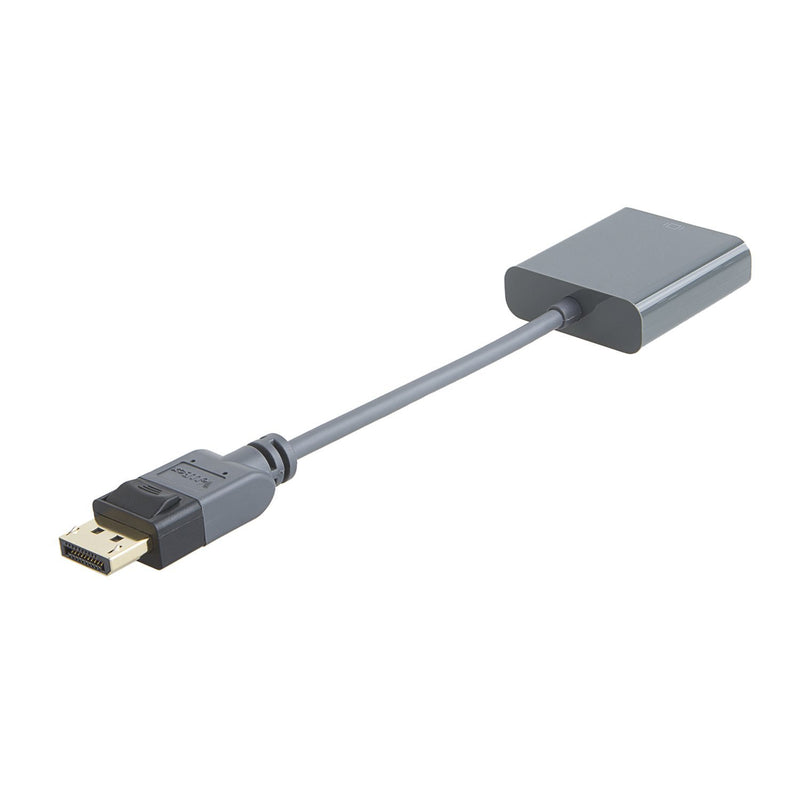 VeLLBox (Active) DisplayPort to DVI Adapter, DP to DVI-I, Eyefinity Multi-Screen Support, Max Resolution 1080P, Grey Color, 10CM (ACTIVE)DP1.2 TO DVI