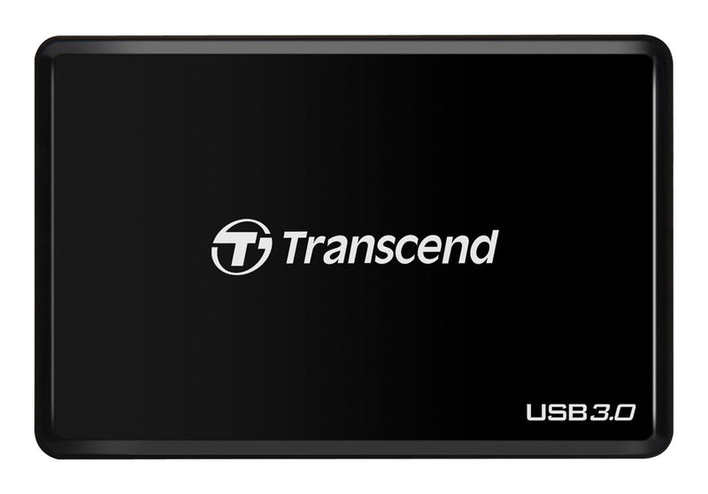 Transcend USB 3.0 Super Speed Multi-Card Reader for SD/SDHC/SDXC/MS/CF Cards (TS-RDF8K),Black Black