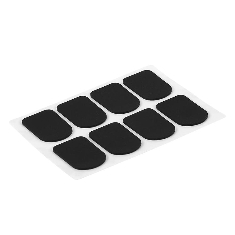 Bnineteenteam Sax Mouthpiece Patches Pad for Soprano Alto Tenor Saxophone Clarinet (0.3/0.5/0.8mm 2 Color，2 Shape 0.8mm black round