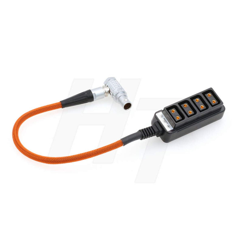 HangTon ARRI Alexa Mini Camera EXT 7 Pin to D-tap Power Splitter Adapter Box, 1 to 4 Braided Cable