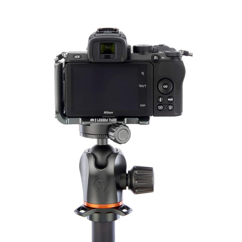 3 Legged Thing Zayla Dedicated L-Bracket - Arca Swiss Compatible L-Bracket for Landscape and Portrait Photography Grey