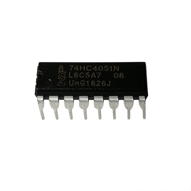 74HC4051 IC 8-Channel MUX/DEMUX DIP-16 74HC4051N Pack of 10