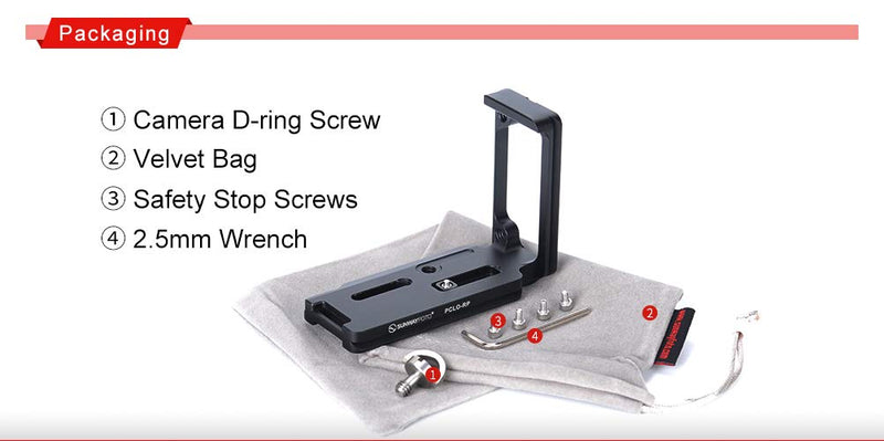 SunwayFoto PCLO-RP One-Piece Structure L Bracket for Canon EOS RP Camera Arca/RRS