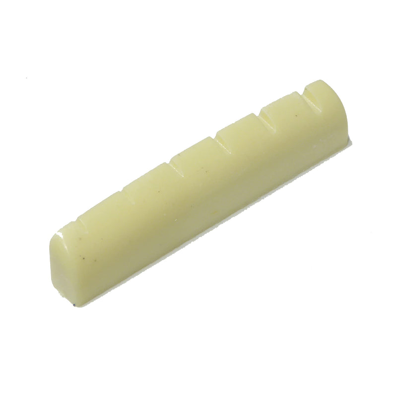 Guitar nut acoustic or electric 42mm x 6mm in Ivory/cream quality resin material.