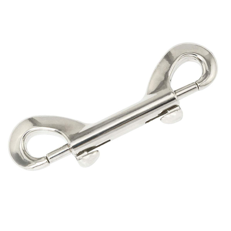 ZRM&E 2pcs Bolt Snaps Double Ended Hook Zinc Alloy Trigger Chain Metal Clips Key Holder 3.5" for Diving Pet Dog Luggage Horse Tack Outdoor Rock Climbing