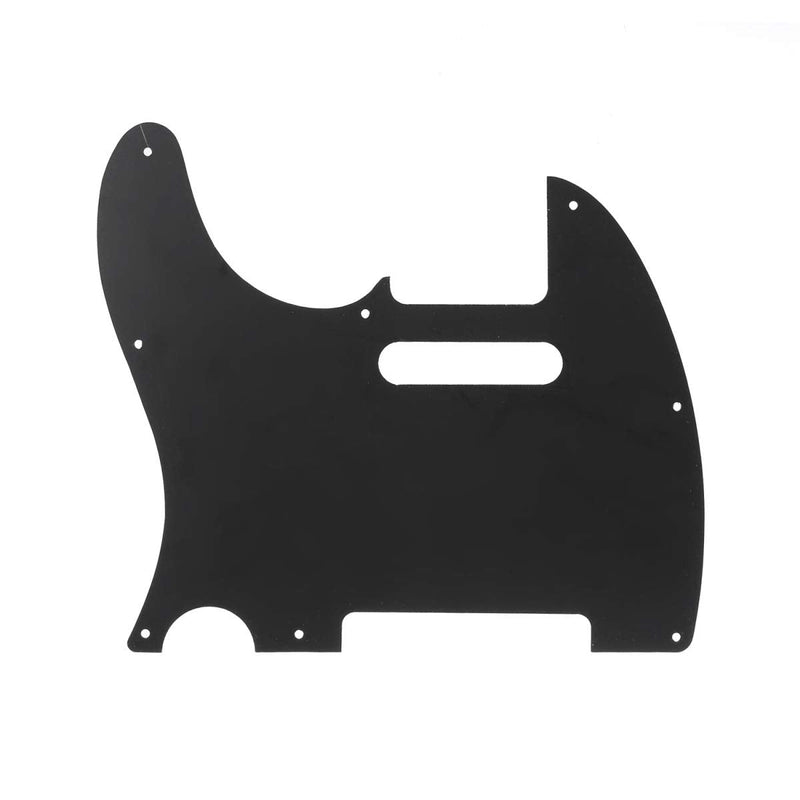 Musiclily Pro 8-Hole Guitar Tele Pickguard for JPN Made Fender Japan Telecaster, 3Ply Black