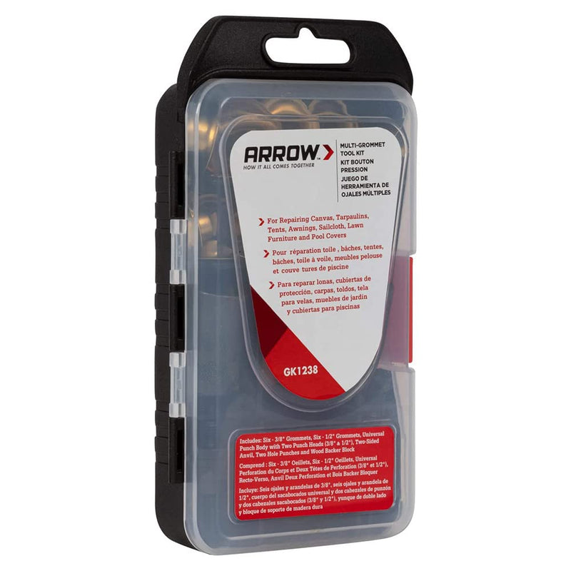 Arrow GK1238 3/8" and 1/2" Multi-Grommet Tool Kit